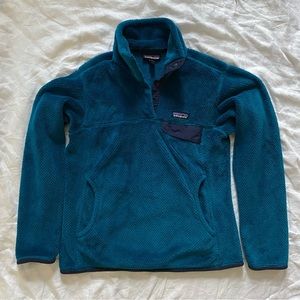 Patagonia Re-Tool Snap Fleece Blue/Teal Size Small